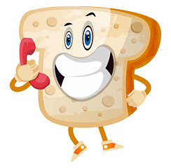 Image showing Bread Job illustration vector on white background