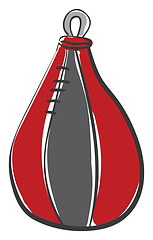 Image showing A little punching bag vector or color illustration