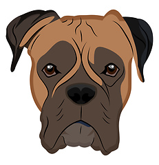 Image showing Boxer illustration vector on white background