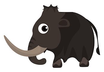 Image showing Big mammoth vector or color illustration