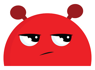 Image showing A Red monster vector or color illustration