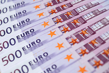 Image showing Euro banknotes