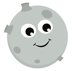 Image showing Happy moon vector or color illustration