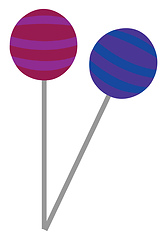 Image showing Stripped candy vector illustration 