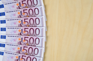 Image showing Euro banknotes