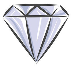 Image showing Sharp diamond vector or color illustration