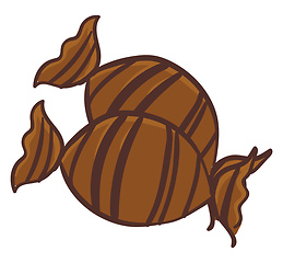 Image showing Brown Candy vector or color illustration