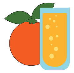 Image showing Orange juice vector or color illustration