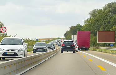 Image showing highway scenery in Southern Germany