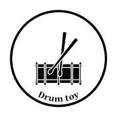 Image showing Drum toy icon