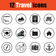 Image showing Travel icon set