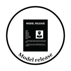 Image showing Icon of model release document