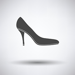 Image showing Middle heel shoe icon