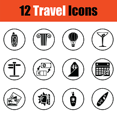 Image showing Travel icon set