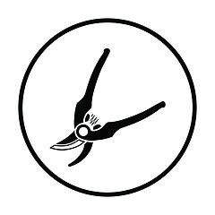 Image showing Garden scissors icon