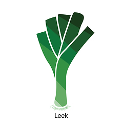 Image showing Leek onion icon