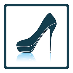 Image showing High heel shoe icon