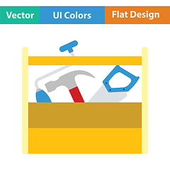 Image showing Retro tool box icon