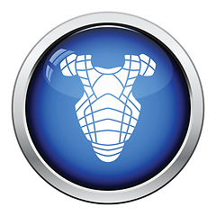 Image showing Baseball chest protector icon