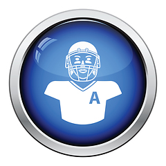 Image showing American football player icon