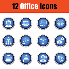 Image showing Office icon set.