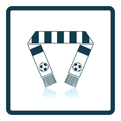 Image showing Football fans scarf icon