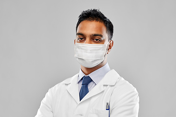 Image showing indian doctor or scientist in medical mask