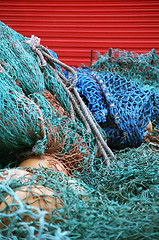 Image showing Fishing nets