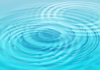 Image showing Abstract water background with wavy circles