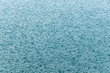 Image showing Abstract background, rain drops on the water