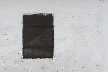 Image showing window on old house wall