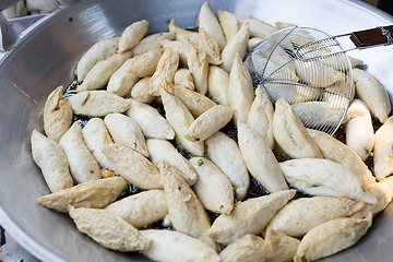 Image showing Fish ball in street market