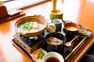 Image showing Japanese tofu cuisine in restaurant
