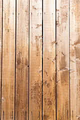 Image showing wooden wall, nailed