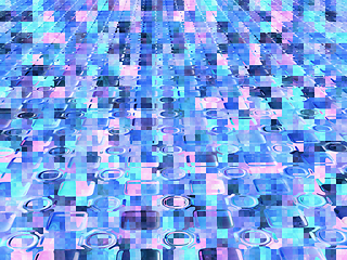 Image showing Perspective background with abstract pattern