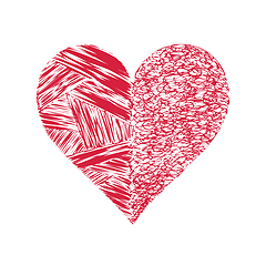 Image showing Abstract bright vector heart