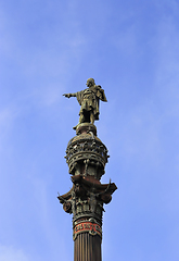 Image showing Monument of Christopher Columbus in Barcelona