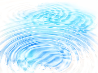 Image showing Abstract blue water ripples background