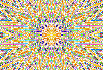 Image showing Abstract colorful triangles pattern