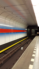 Image showing Interior of underground metro station