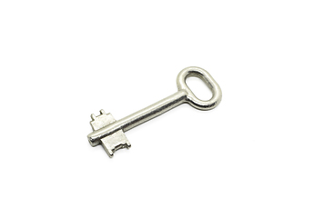 Image showing Old key isolated on white background