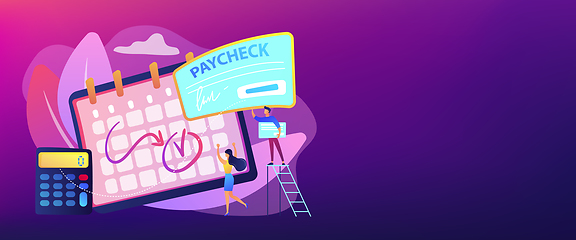 Image showing Paycheck concept banner header.