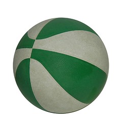 Image showing Green and White Ball