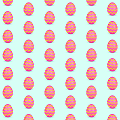 Image showing Card for Happy Easter. Modern design, pattern, background or wallpaper