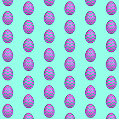 Image showing Card for Happy Easter. Modern design, pattern, background or wallpaper