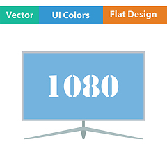 Image showing Wide tv icon