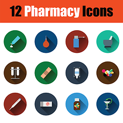 Image showing Set of farmacy icons