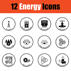 Image showing Energy icon set