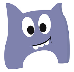 Image showing Monster with large eyes vector or color illustration