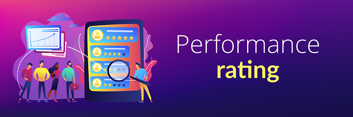 Image showing Performance rating concept banner header.